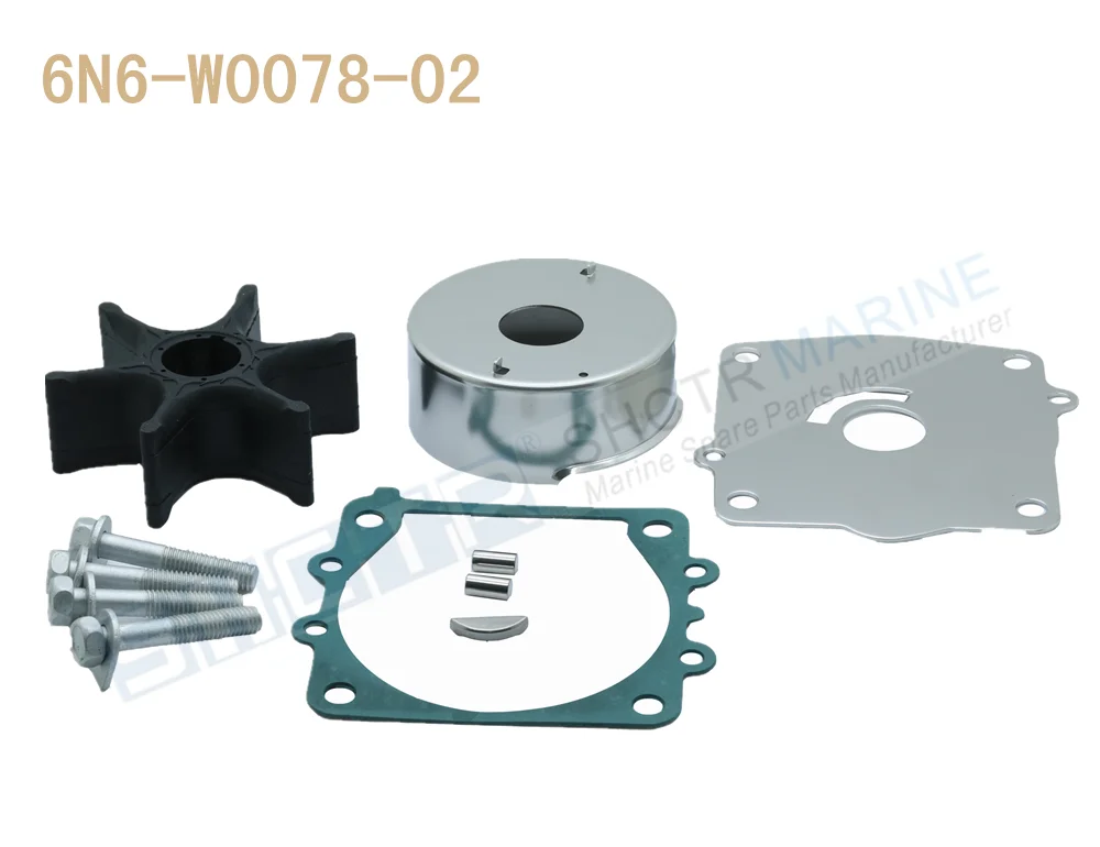 

SHCTR Water Pump & Impeller Kit for OEM 6N6-W0078-02,115/130HP