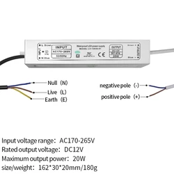 12v電源IP67防水定電流トランスledランプ安定したicバラスト10ワット/20ワット/30ワット/45ワット/60ワット/80ワット/100ワットスポット