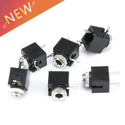 10Pcs 3.5mm Stereo Jack Socket Audio Jack Connector PCB with nut / 301M stereo