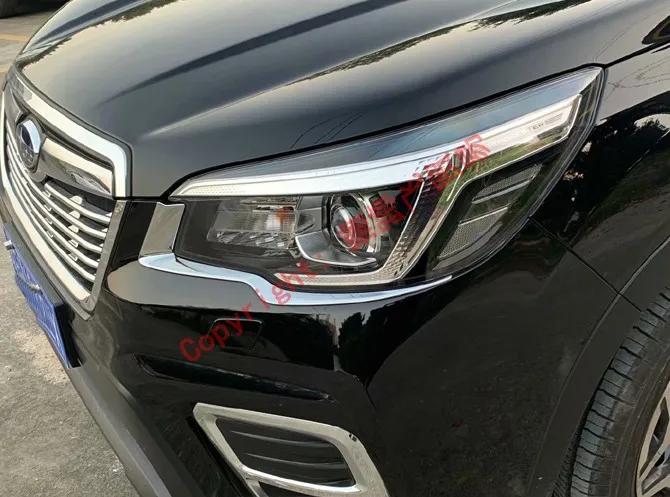 

ABS Chrome HeadLight Lamp Trim For Subaru Forester SK 2018 2019 Car Accessories Stickers