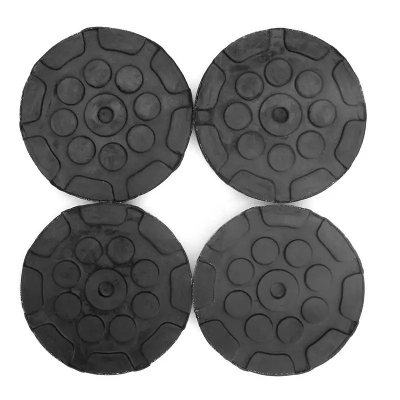 4Pcs Universal Round Rubber Arm Pads For Car Auto Jacking Lift Dia 120mm Thick 25mm Car Auto Truck Hoist