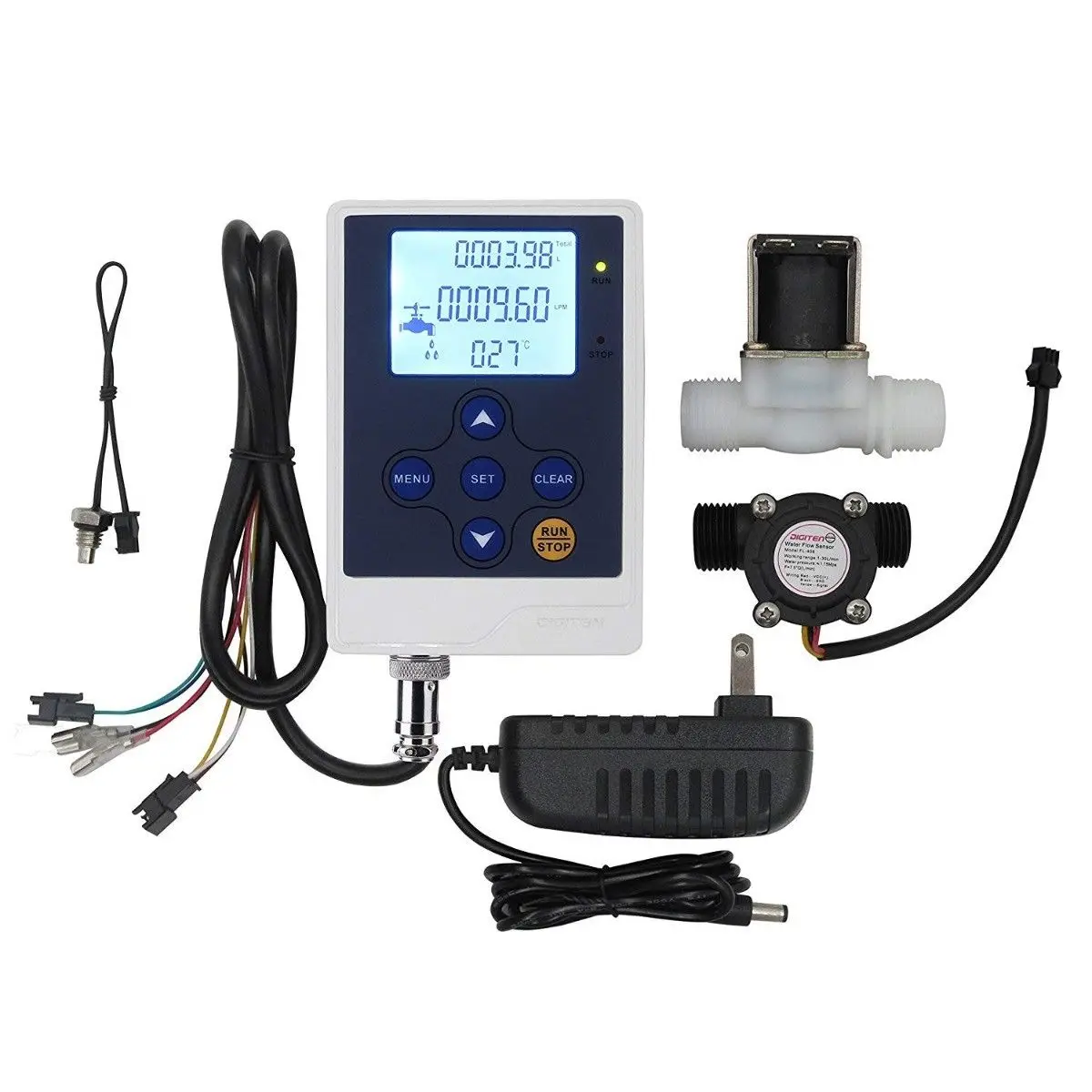 DIGITEN Water Liquid Flow Rate Volume Quantitative Control LCD Display+1/2