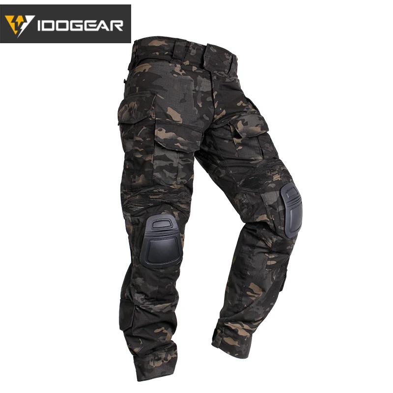 IDOGEAR G3 Combat Pants with Knee Pads Sport Tactico Trousers MC gen3 Hunting Camouflage 3201