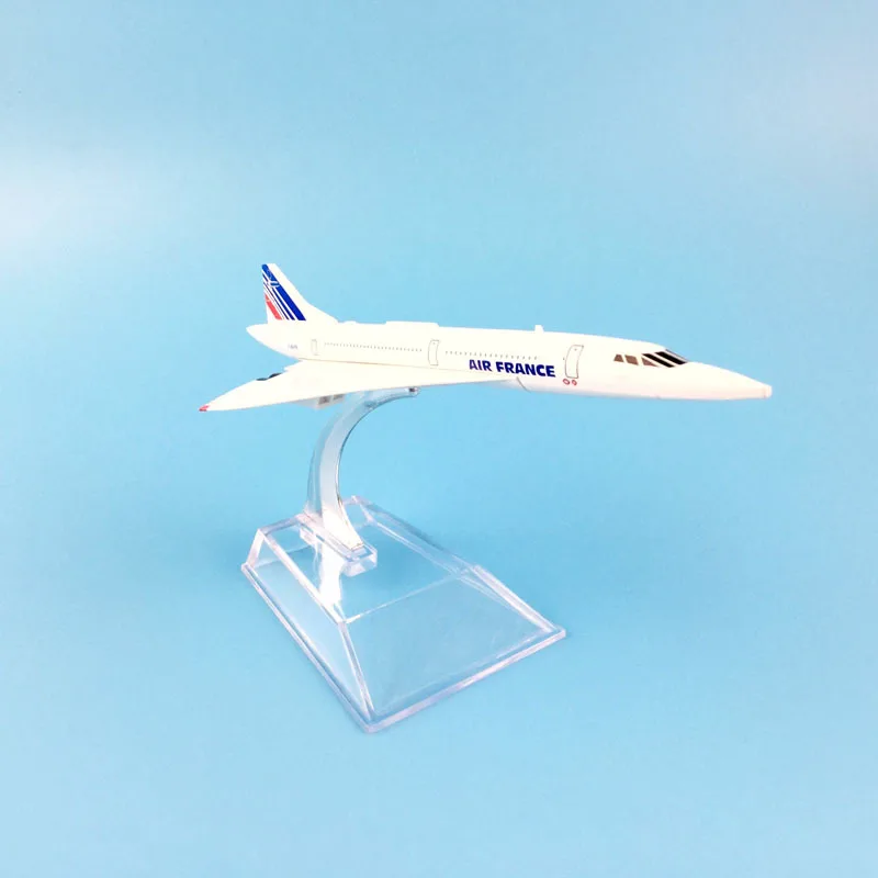 Airplane Model 16cm Air France Concorde Aircraft Model Diecast Metal Plane Airplanes 1:400 Plane Toy Gift Drop shipping