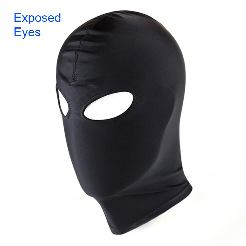 EXVOID Adult Games Sex Toys for Couples SM Bondage Soft Sexy Head Mask Sex Headgear Erotic Toys Black Slave Restraint Hood Mask