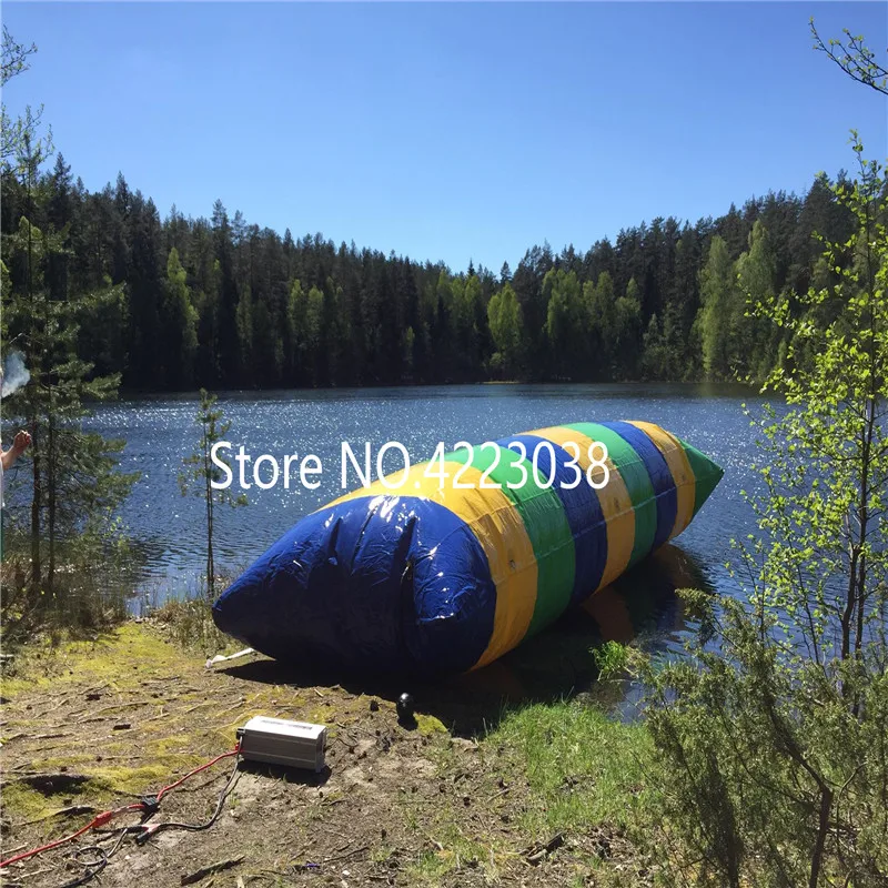 Gratis Verzending 7x3 m Opblaasbare Blob Springen Water Airbag, Water Katapult Blob, opblaasbare Water Springen Kussen