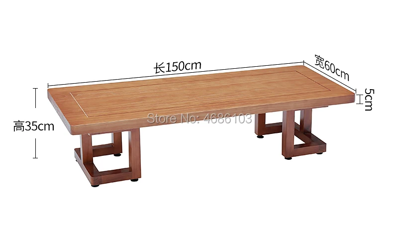 2023 Japanese Tatami Tea Table Solid Wooden Table Balcony Floating Window Zen Low Stool Basse De Salon