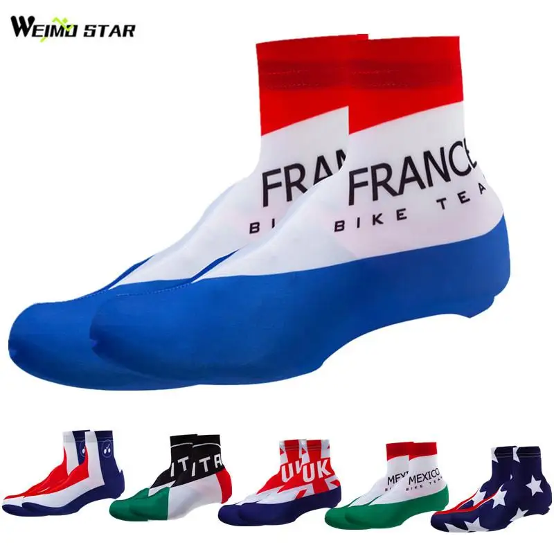 Weimostar National Team Cycling Shoe Cover Men Dustproof Bike Shoe Cover Windproof Cycling Overshoes Racing Bicycle Shoes Cover