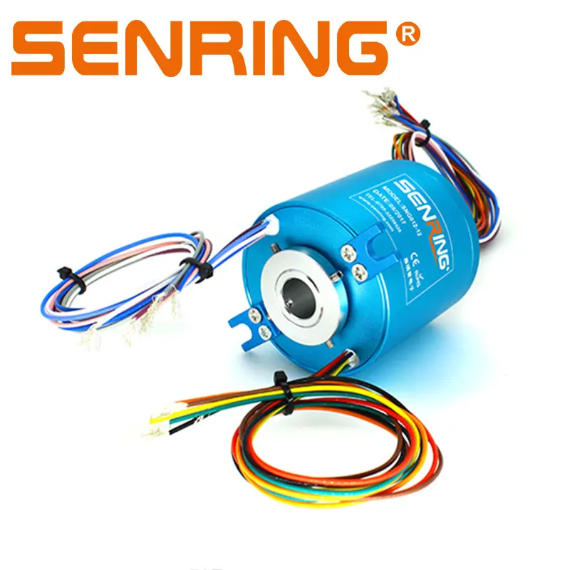 Juntas rotativas de anillo colector de alta velocidad, 5000RPM, 12 cables, transferencia de señales 5A para laboratorio y equipos de prueba de alta rotación