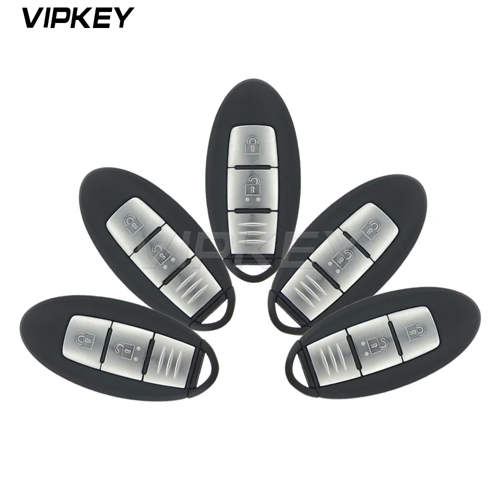 

Remotekey 5pcs 2 Button 433.92mhz Smart Car Key For Nissan Qashqai X-Trail 2014 2015 2016