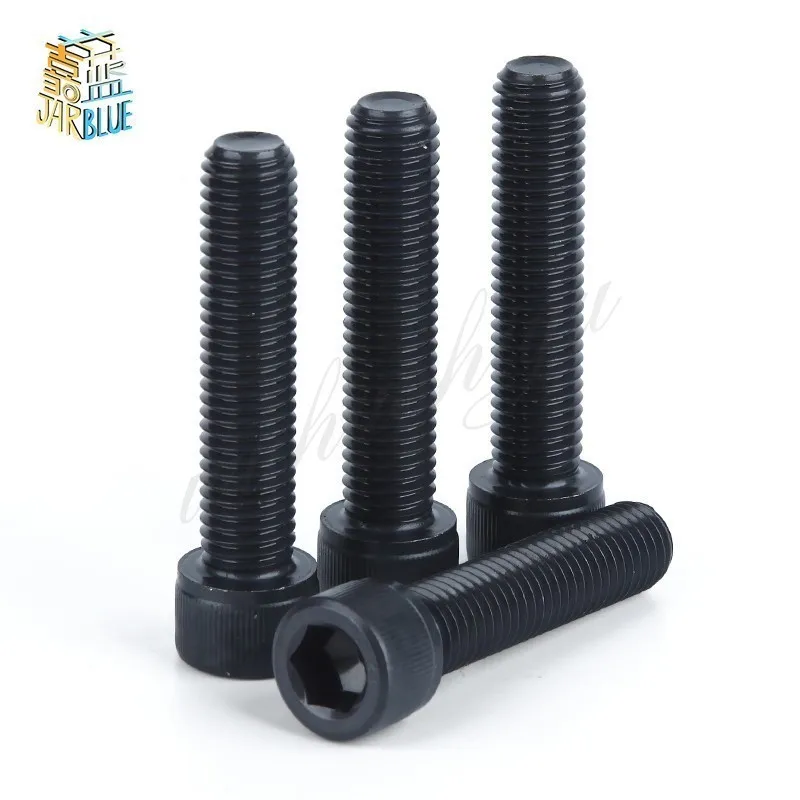 5-50PCS DIN912 Grade 12.9 allen socket head screw M1.6 M2 M2.5 M3 M4 M5 M6  M8 Hexagon Socket Head Cap Screws Hex Socket Screw