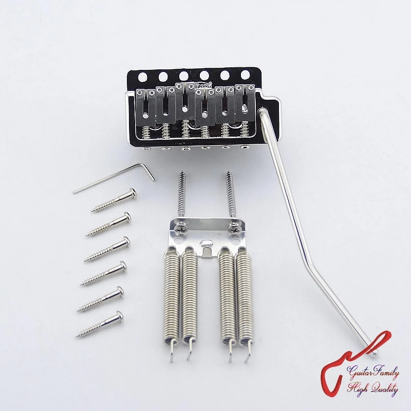 

Genuine Wilkinson WVPC-SB Electric Guitar Tremolo System Bridge . Steel Saddle . Steel Block ( Nickel ) Made In Korea