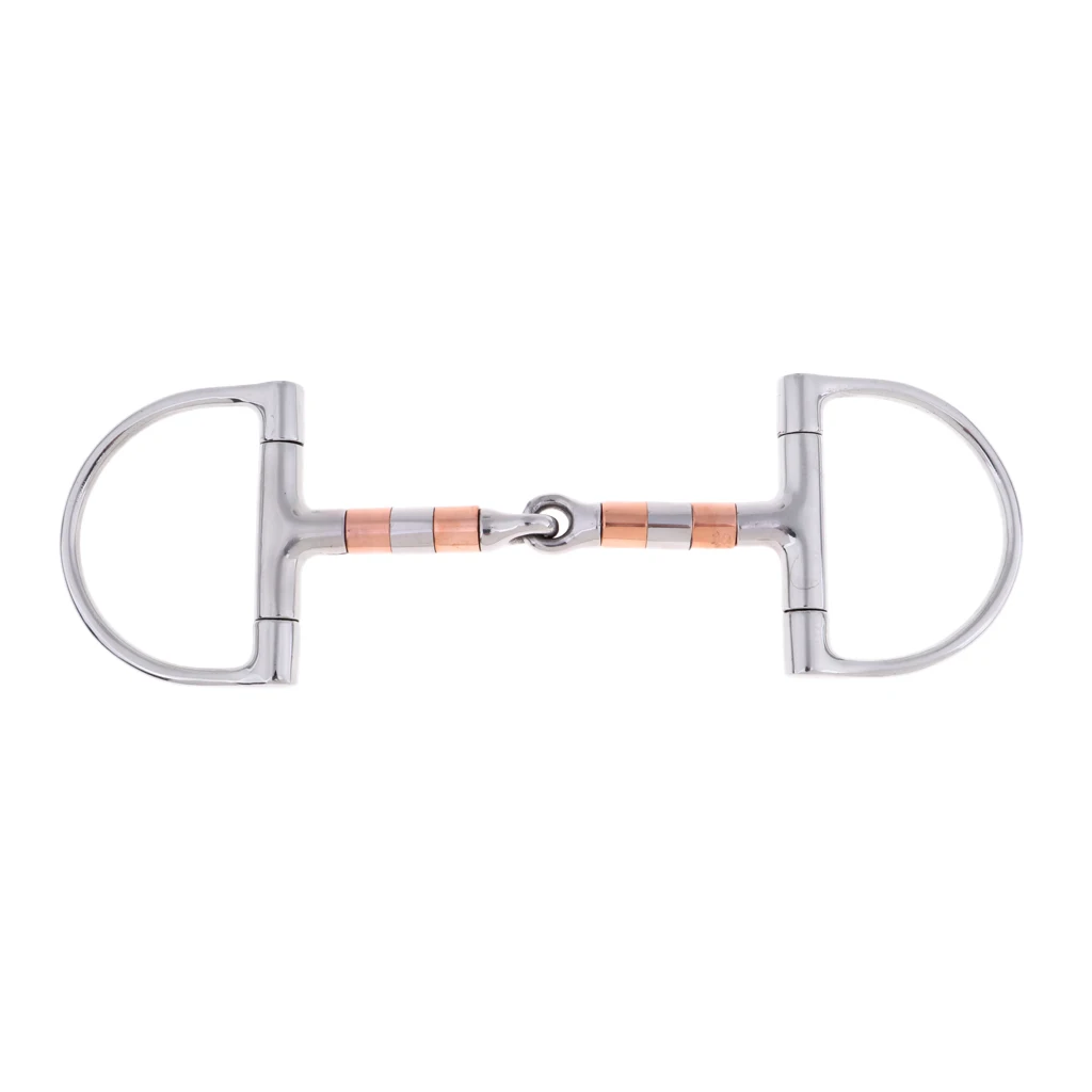 Draft Horse 5 ''Acero inoxidable d-ring Snaffle equipo ecuestre suministros equipo de equitación