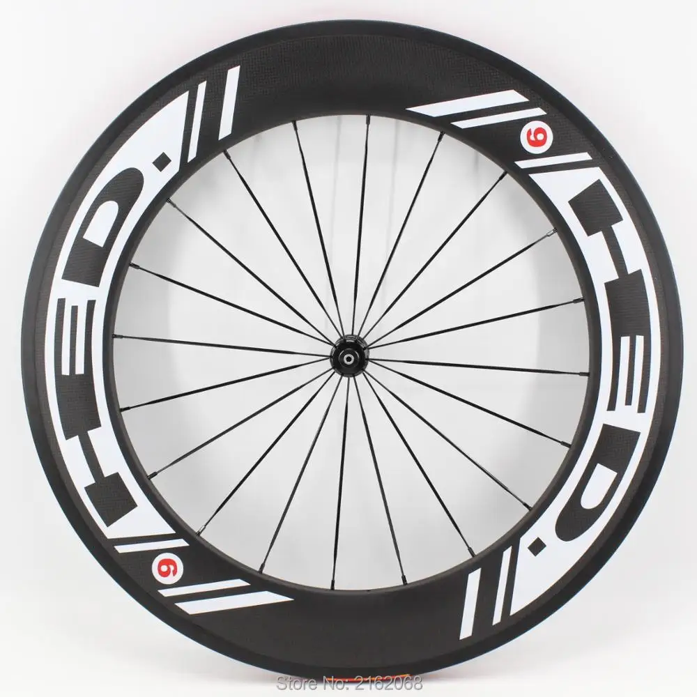 New 700C 88mm tubular clincher tubeless rims Road bike aero matte 3K UD 12K full carbon bicycle wheelset 23 25mm width