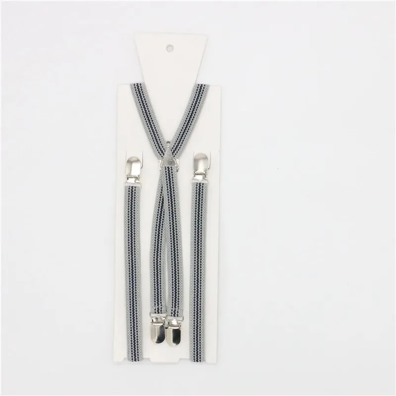 1.5cm Width Metal X Back Suspensorio Classic 4 Clips High Elastic Business Solid Men Pant Suspenders Brace Husband Father