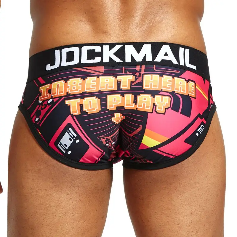 JOCKMAIL Brand Sexy Mens Underwear Briefs calzoncillos hombre slips printed calcinha Cueca Gay Underwear Male Panties