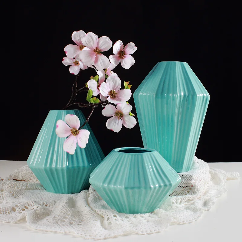 

1pc New Ceramic vase tabletop flower insert home decoration living room decoration