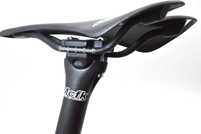 MCFK Carbon Fiber Road Bicycle Seat Post, MTB Cycling Mountain Bike Seat Posts Parts, 27.2, 31.6mm, Offset 0mm, Carbon Clamp