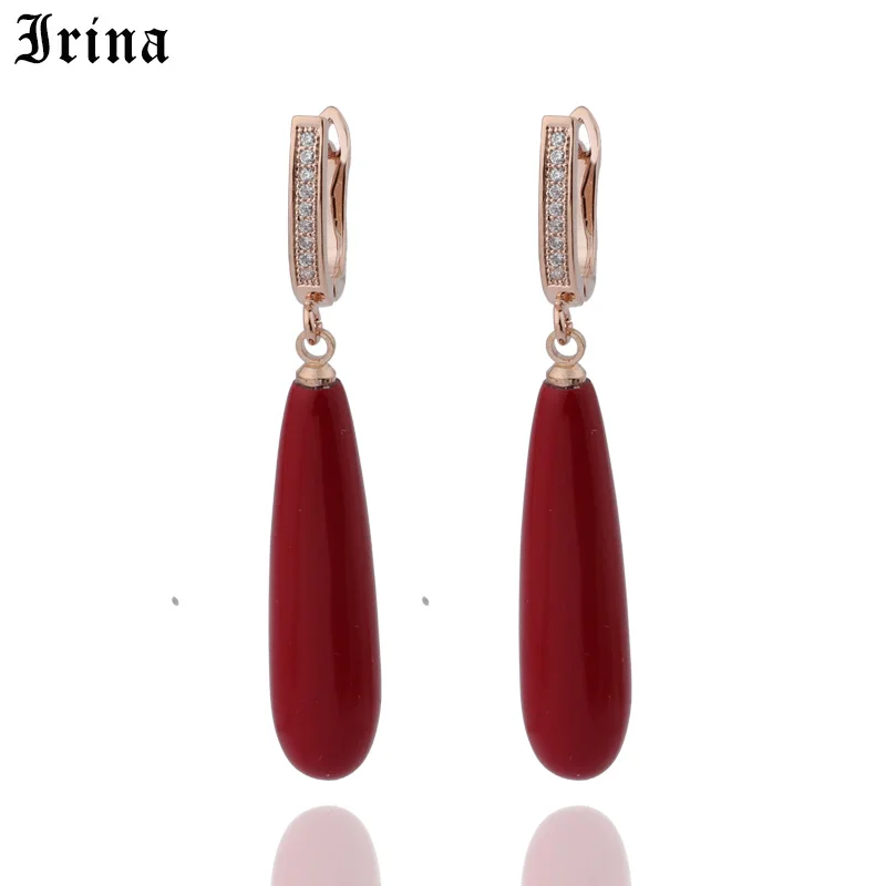 Irina  585 Star The Same Paragraph Fashion Imitation Pearl  Earrings Wholesale Jewelry Earrings Female Long Section Vintage