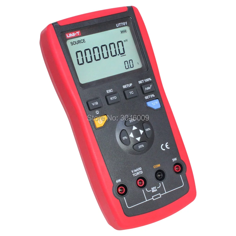 UNI-T UT701 Single Function Temperature Calibrator; LCD backlight / automatic power off / temperature detector