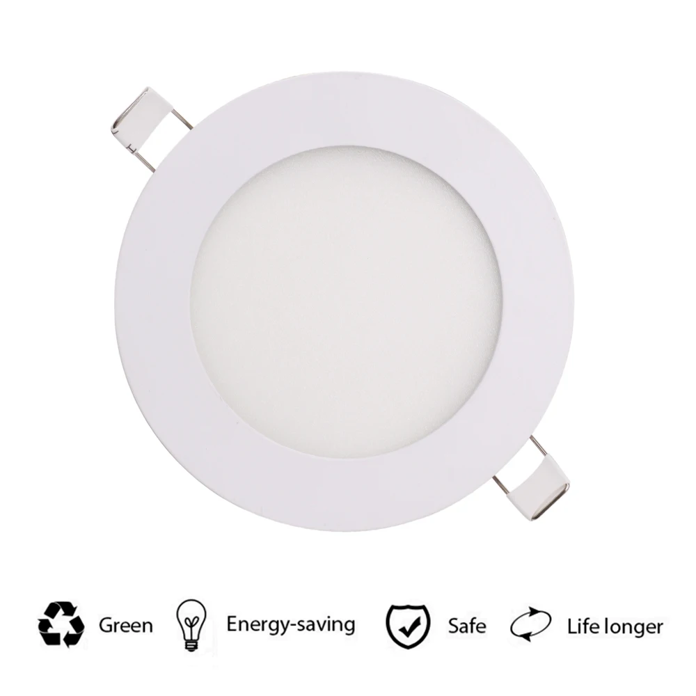 Ściemniania LED Panel światła sufitowe okrągłe lampa wpuszczana aluminium Ultra cienkie Downlight 3 W 6 W 9 W 12 W 15 W 18 W reflektor oprawy