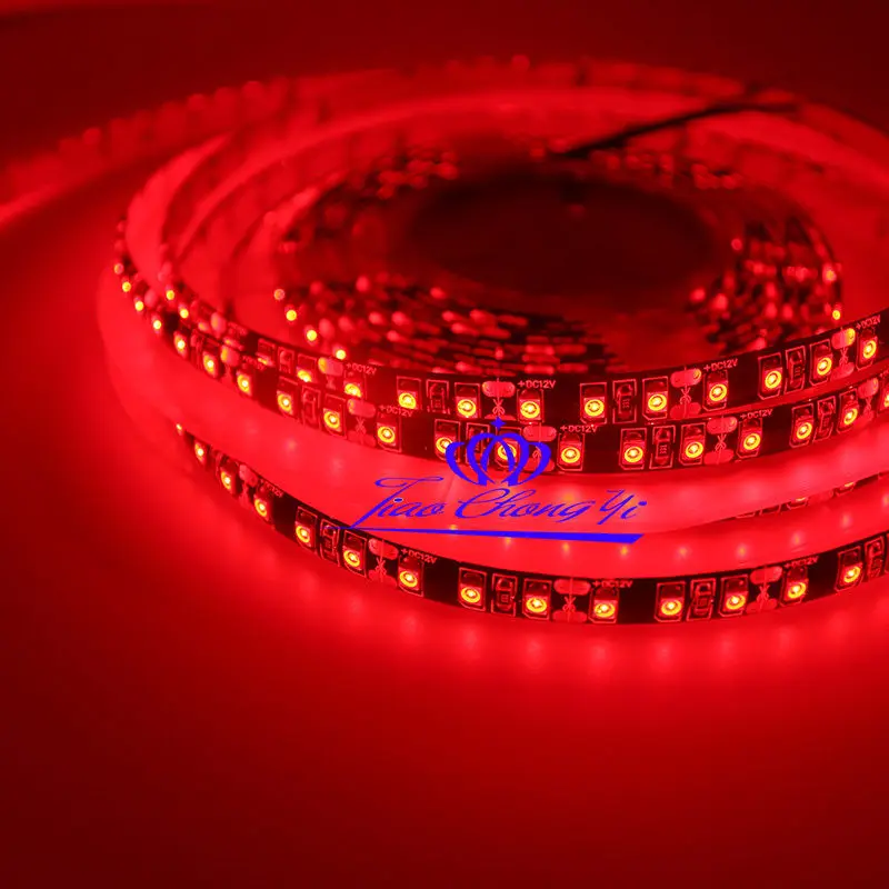 

5M 2835 SMD 600Leds Red Flexible LED Strip DC12V Black PCB IP65 waterproof