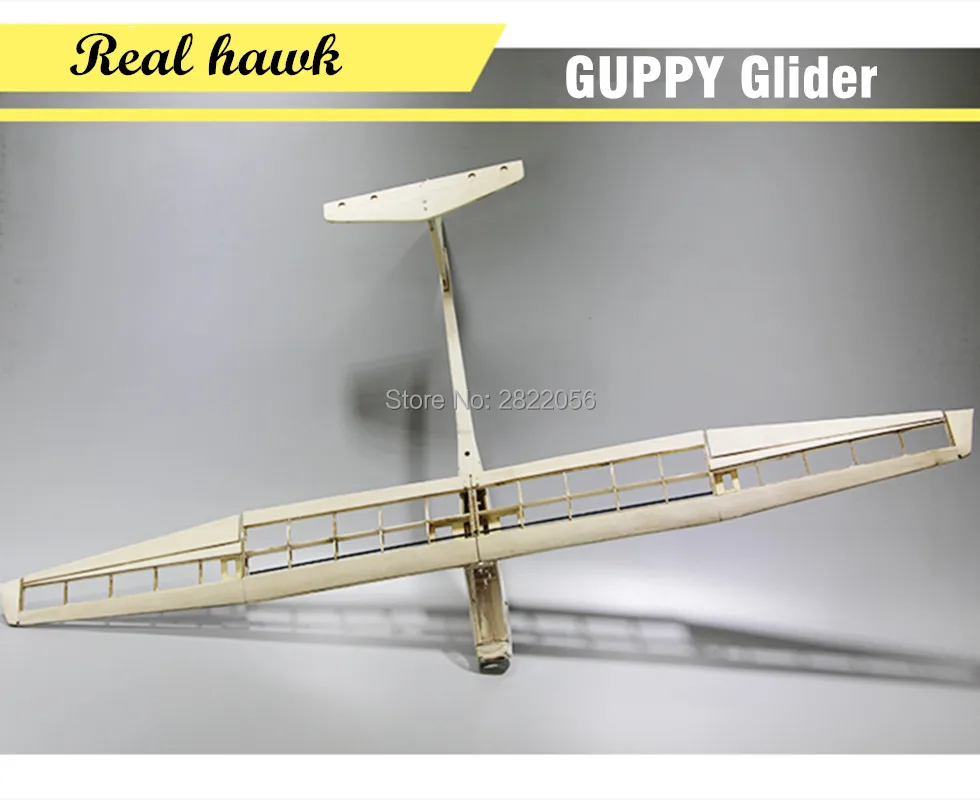 RC AirPlanes Laser Cut Balsa Wood DIY Kit Wingspan 1040mm GUPPY Glider Frame Model Building kit Woodiness model PLANE