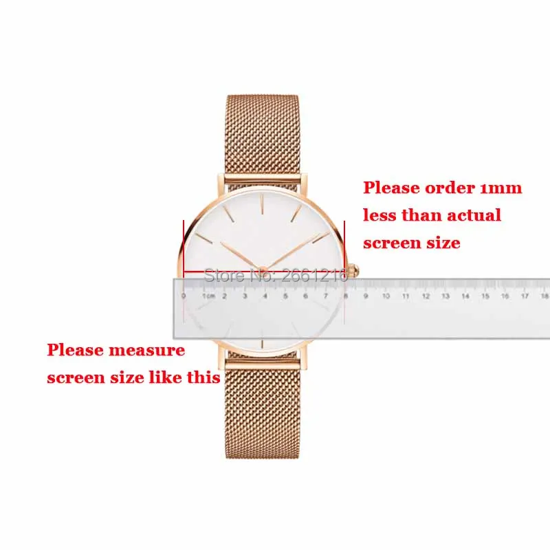 Diameter 22-46mm Round Tempered Glass 9H 2.5D Watch Screen Protector Film for Samsung Huawei Honor AMAZFIT Garmin DW Casio Timex