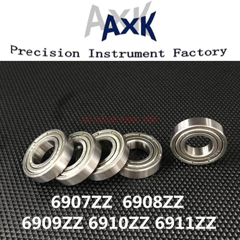 2023 Real Limited Axk 6907zz 6908zz 6909zz 6910zz 6911zz Lot/10pcs Metal Shielded Bearing Ball Bearings