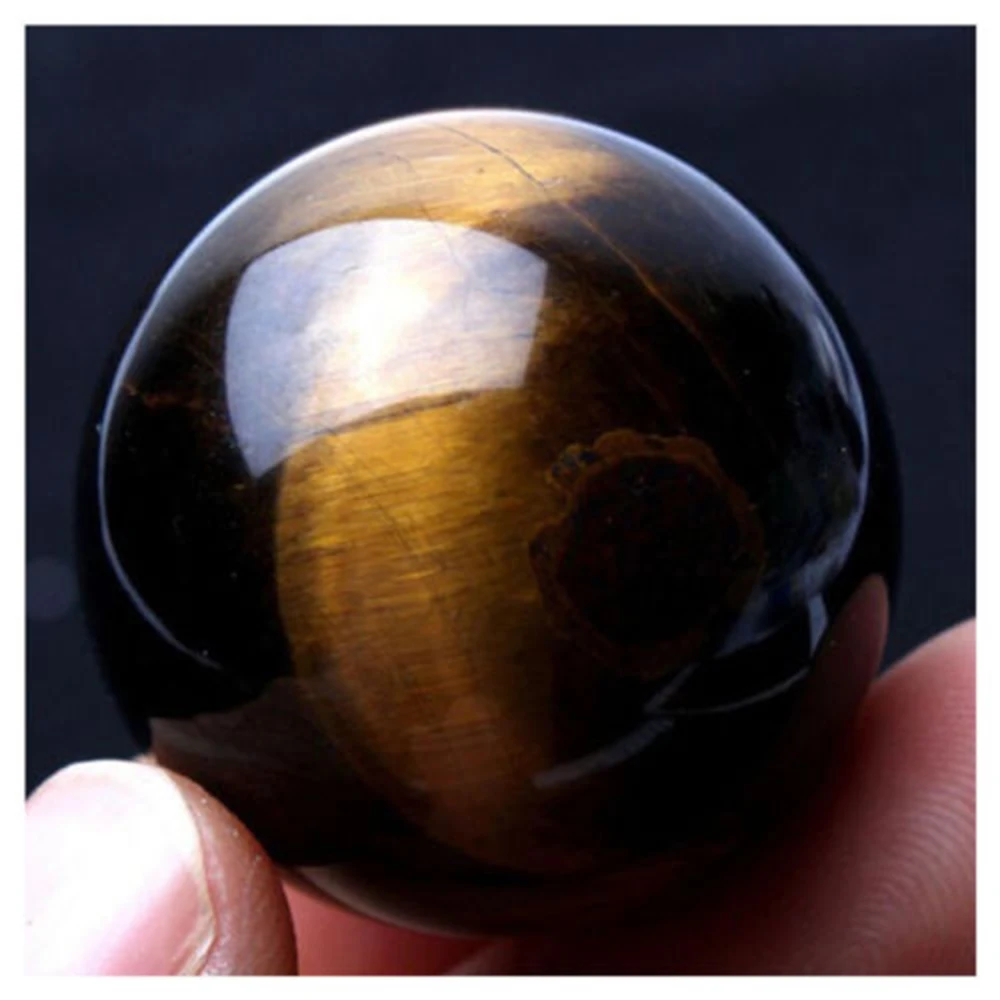 20 mm Diameter Round Natural Beads Yellow Tiger Eye Stone Ball Jewelry Making Energy Decorative Stone DIY Handmade Accessories