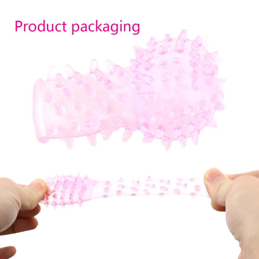 3 Pcs Sex Finger Penis Sleeve No Vibration Vagina Clit Stimulate Female Masturbation G Spot Massager Adult Sex Toy Randon Color