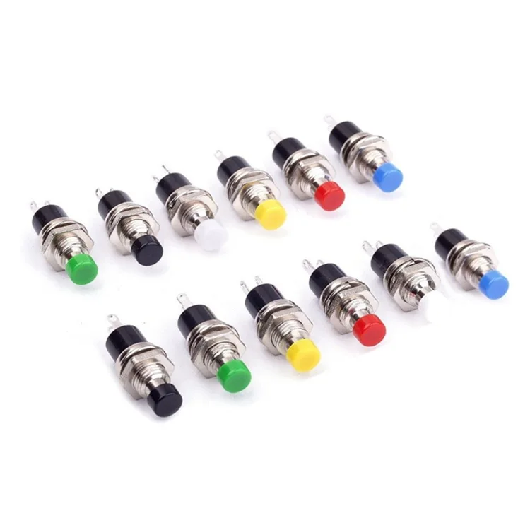 10Pcs 7mm Normally Closed/Open Mini Momentary Push Button Switch SPST PBS-110