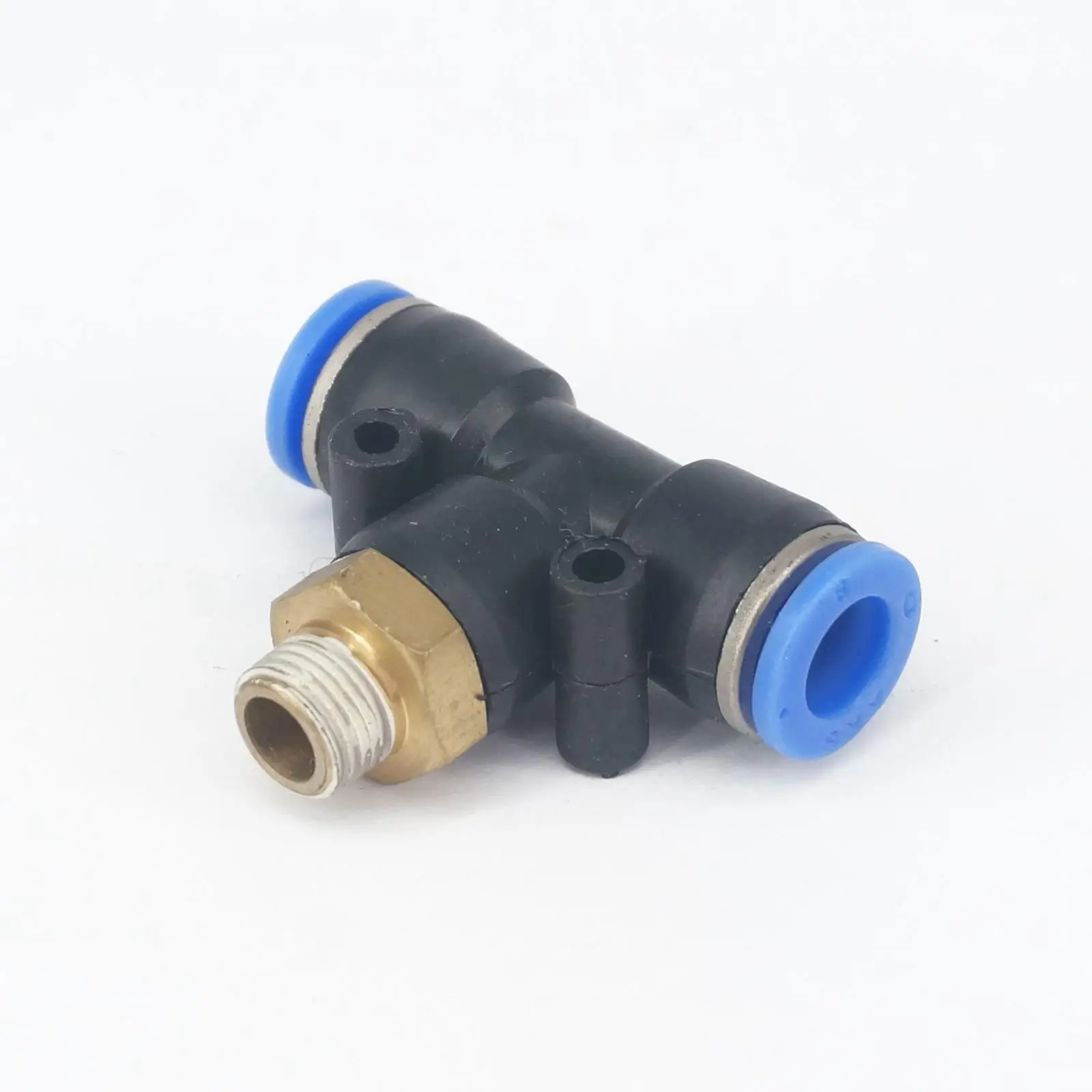 

1/8" BSP Male Fit 8mm OD PU Tube Pneumatic Tee 3 Way Push In Connector Quick Release Air Fitting