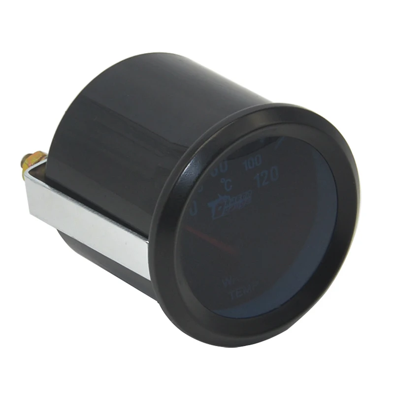 Dragon 52mm Black Shell Auto Pointer Water Temp Gauge 40-120 Celsius Temperature Meter For Car White Light