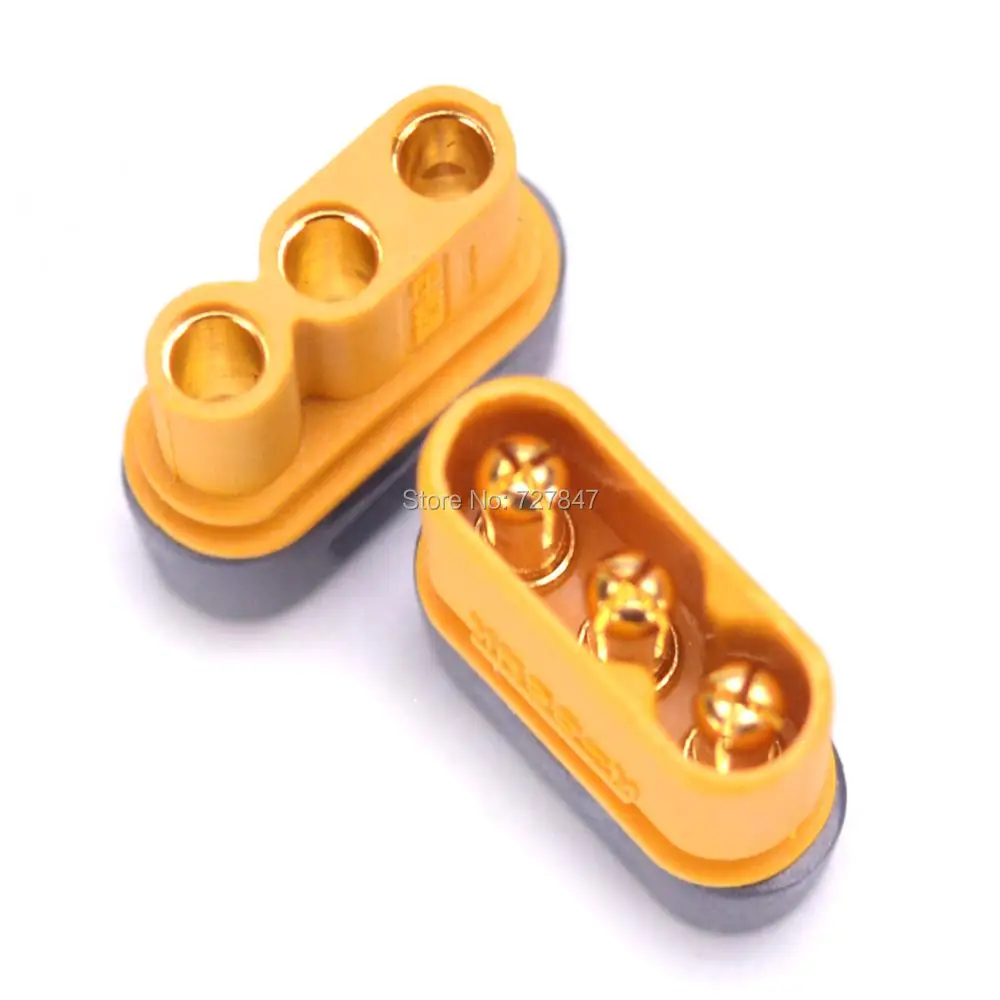 5 / 10 / 20 pairs Amass MR30 MR30-M Connector Plug With Sheath Female Male RC Gold Plated for Lipo Battery Multicopter Airplane