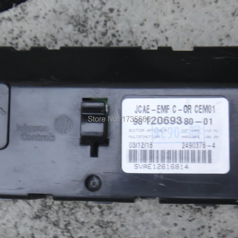 Original Red light Screen Monitor Support display USB optional English & French 6 pin  for Peugeot For Citroen