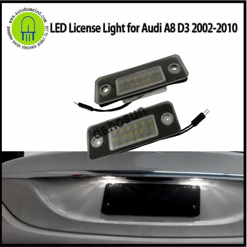 

2PC X Super Bright Dahosun LED License Lamp Tail Light for Audi A8 D3 2002-2010