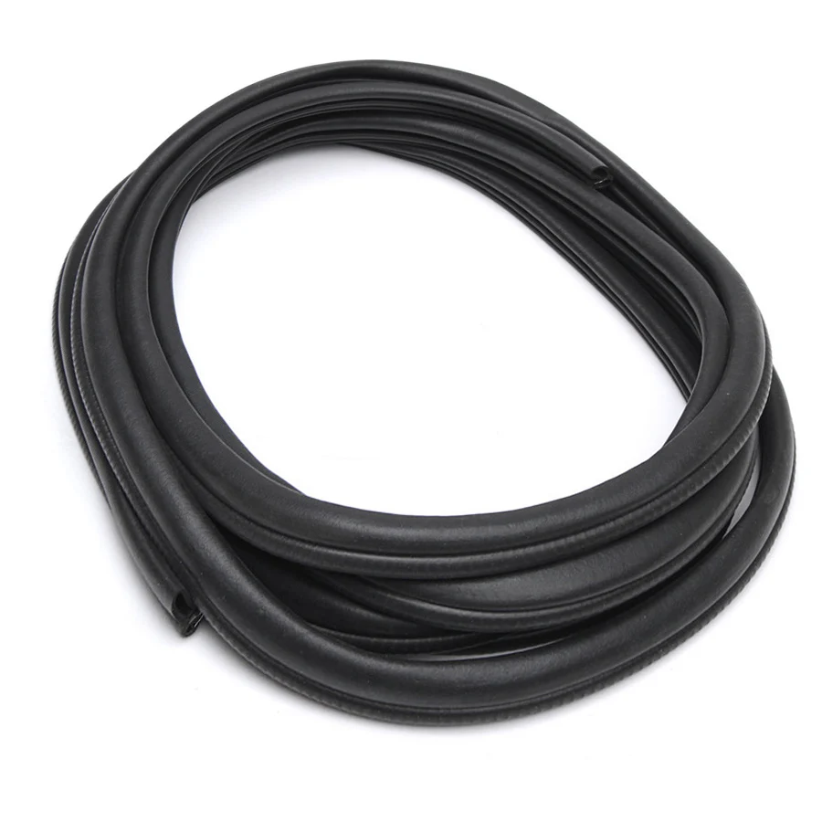 

12M B Type Rubber Seal Car Door Pillar Noise Insulation Anti-Dust Soundproof Black Trim Edge Protector