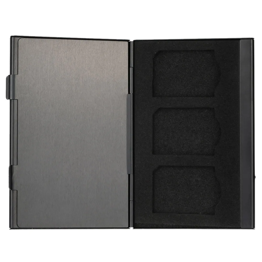 12 في 1 الألومنيوم صندوق تخزين حقيبة غلاف بطاقة ذاكرة محفظة بحامل بطاقات سعة كبيرة ل 4 * SD مايكرو SD SDHC SDXC MMC 8 * TF SIM Ca