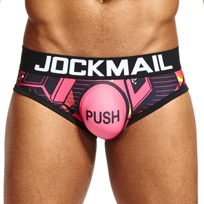 JOCKMAIL Brand Sexy Mens Underwear Briefs calzoncillos hombre slips printed calcinha Cueca Gay Underwear Male Panties