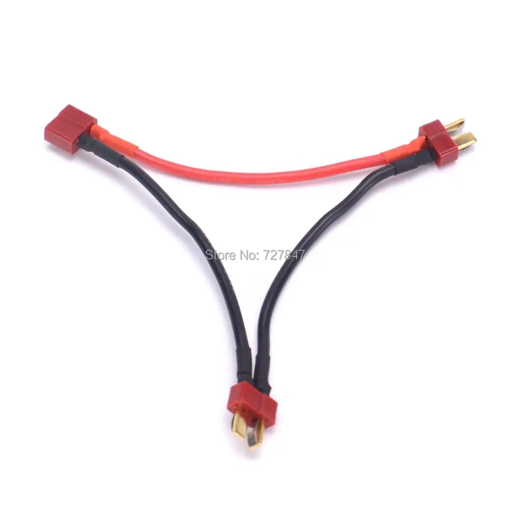 T-Stecker T stecker Y Draht Kabel Harness Weiblichen zu Männlichen T Stecker Parallel Batterie Pack Anschluss Kabel Splitter für FPV