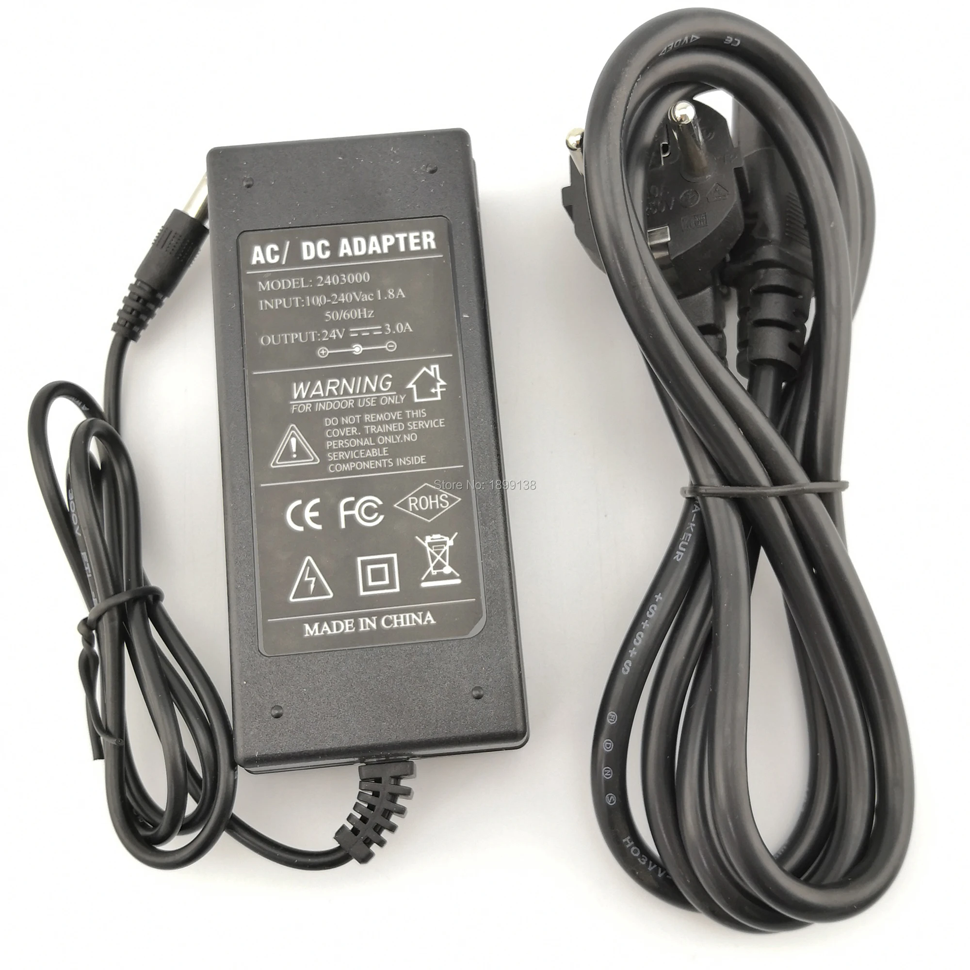 

1pcs 100-240V AC to DC Power Adapter Supply Charger adapter 12V 6A 24V 3A EU Plug 5.5mm x 2.1mm DC Plug