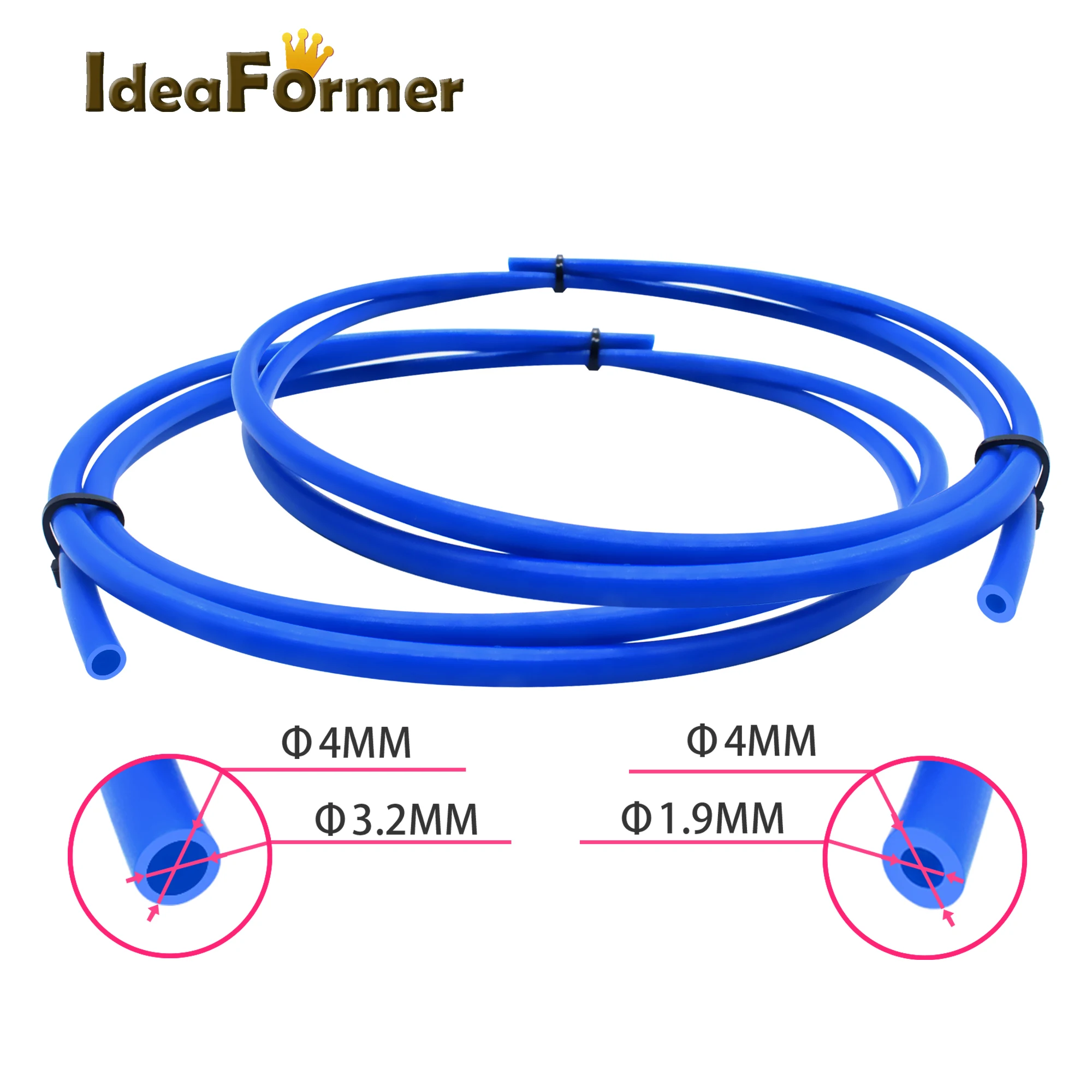 Ptfe Buis Tl-Feeder Reprap Bowden Extruder 1.75Mm Id 1.9Mm Od 4Mm/3.0Mm id 3.2Mm Od 4.00Mm Filament Gekloond Capricornus Buis