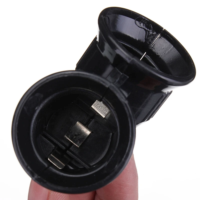 Black New E27 Base to 2 Screw Light Lamp Bulb Socket Converter Splitter Adapter LED Holder