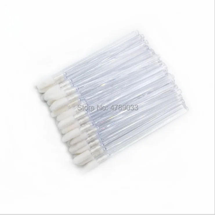 Free Shipping 1000pcs Disposable Transparent MakeUp Lip Brush Lipstick Gloss Wands Applicator Make Up Tool