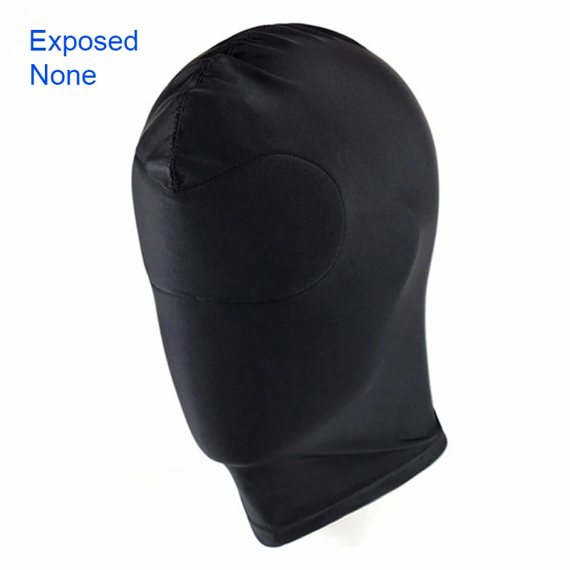 EXVOID Adult Games Sex Toys for Couples SM Bondage Soft Sexy Head Mask Sex Headgear Erotic Toys Black Slave Restraint Hood Mask