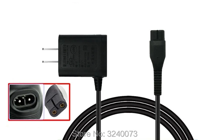 1Pcs A00390 Replace head AC DC Us Plug Charger Power Cord Adapter for Philips shaver S538 S550 S551 QG3340 QG3250 S100 S101 S106