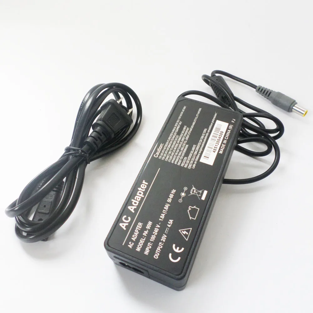 

90W Notebook AC Adapter for Lenovo ThinkPad L410 L412 L420 E420 E425 E430 E520 E30 E40 E50 SL510K 20V 4.5A Power Charger Plug