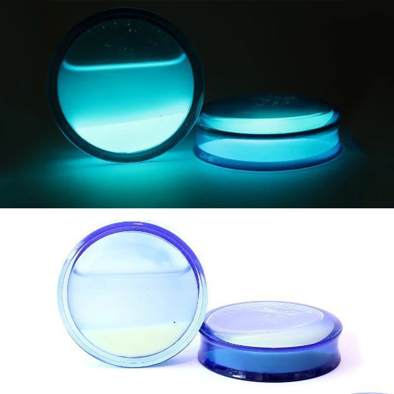 Luminous Liquid Ear Plug Tunnels Glow In Dark Acrylic Flesh Tunnel Expander Lobe Stretcher Gauge Piercing Oreja Body Jewelry 1pc