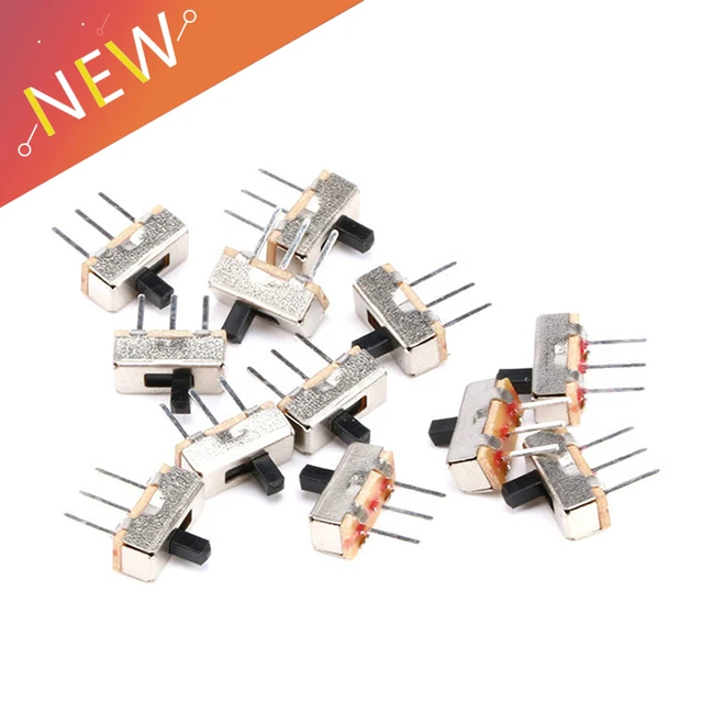 20 sztuk SS12d00G3 przerywacz on-off mini przełącznik suwakowy SS12D00 3pin 1P2T 2 pozycja wysokiej jakości przełącznik dwupozycyjny długość uchwytu: 3 MM